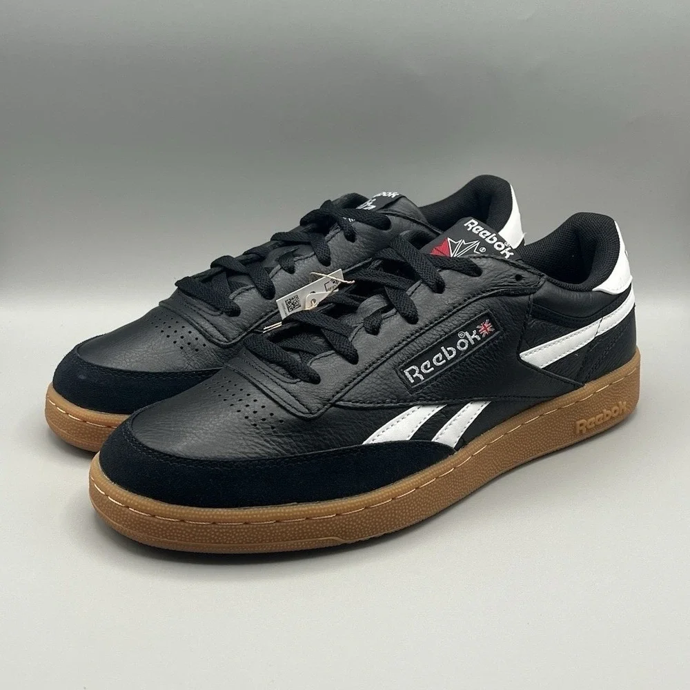 Reebok Classic Club C Revenge Vintage Black And‎ Gum Retro - Men's Size 11 NEW